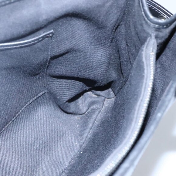 CELINE C Macadam Canvas Hand Bag Black Auth - Picture 12 of 16